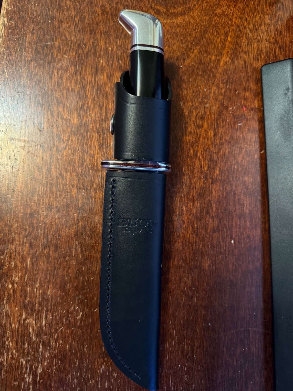 Buck Knife Special 119 Black Phenolic Handle Fixed Blade Knife 33753092077 eBay