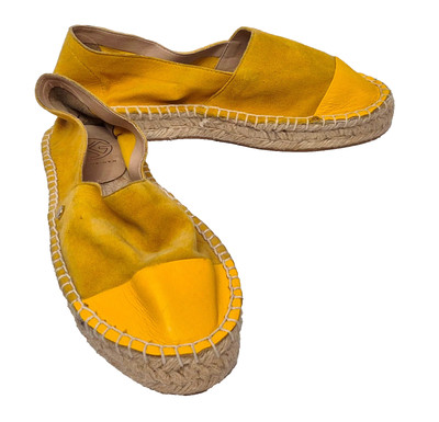 Kurt Geiger Destiny Damen Gelb Slipper Espadrille Schuhe EU 37 UK 4 (A)