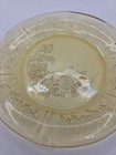 Federal Glass Yellow Depression Glass Sharon "Cabbage Rose"  6” Dessert Plate — photo 2