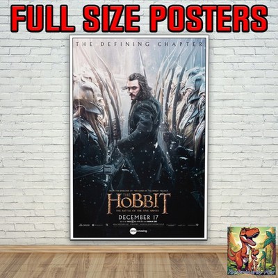 Der Hobbit Die Schlacht der Fünf Heere - Repro Filmposter: XXL bis 36 Zoll