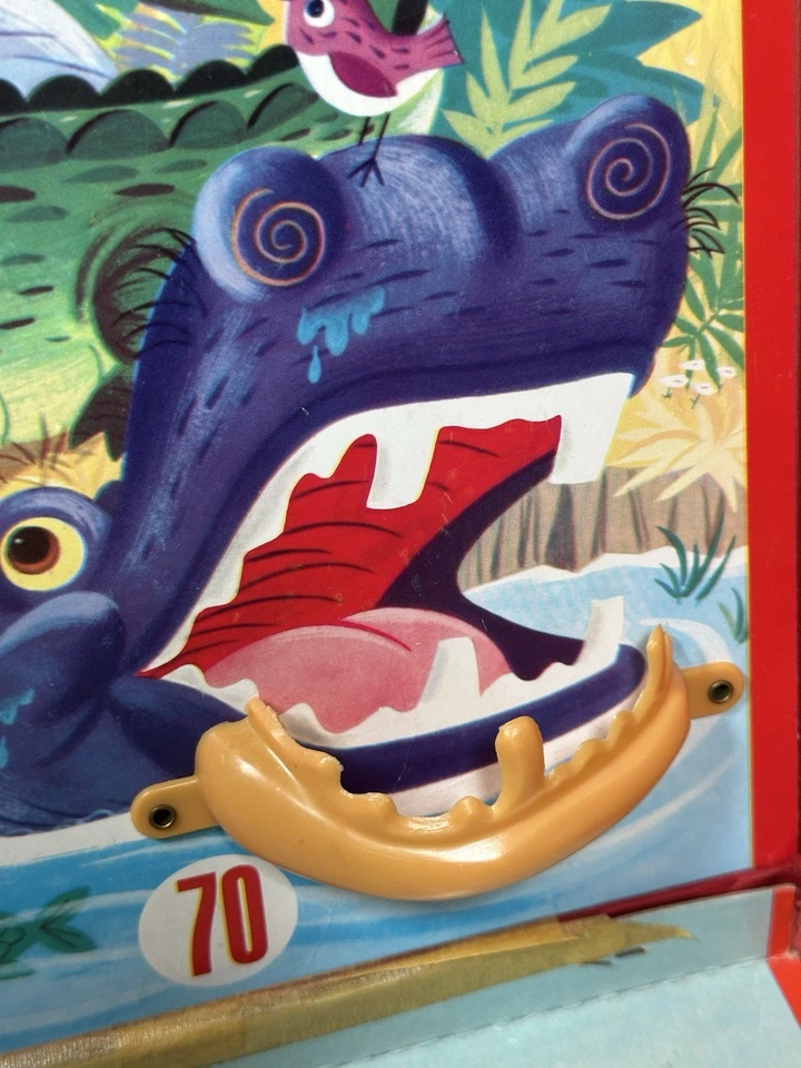 Vintage 1968 JUNGLE FUN Magnetic Flip Action Game Transogram Made In USA - Image 4 of 4