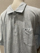 Criquet NWT Men XXL Heathered Blue Cotton Golf Performance Polo Golfer