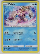 Palkia 24/73 Holo Rare Shining Legends Pokemon Holo Near Mint
