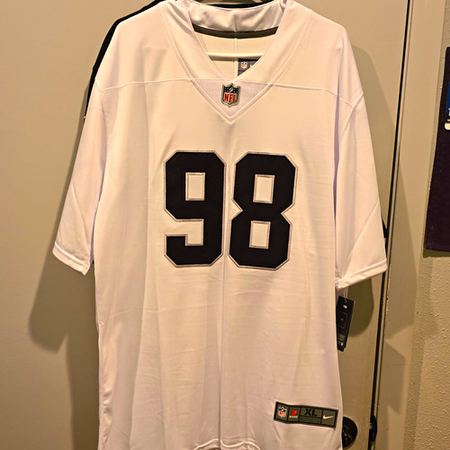 Nike Maxx Crosby #98 Jersey Men’s XL White/Black Las Vegas Raiders