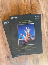 Epson Ultra Premium Photo Paper Luster 8.5x11 100 Sheets 2 packs of 50, New 