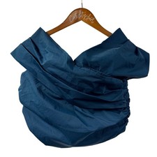 Banana Republic Off Shoulder Top 8 Crop Corset Style Taffeta