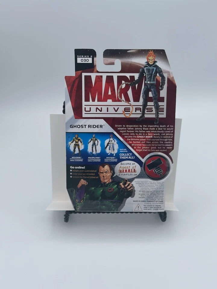 Figura de acción Hasbro 2010 Ghost Rider 3,75" Marvel Universe serie 2 030 nueva en paquete Foto 2 de 2