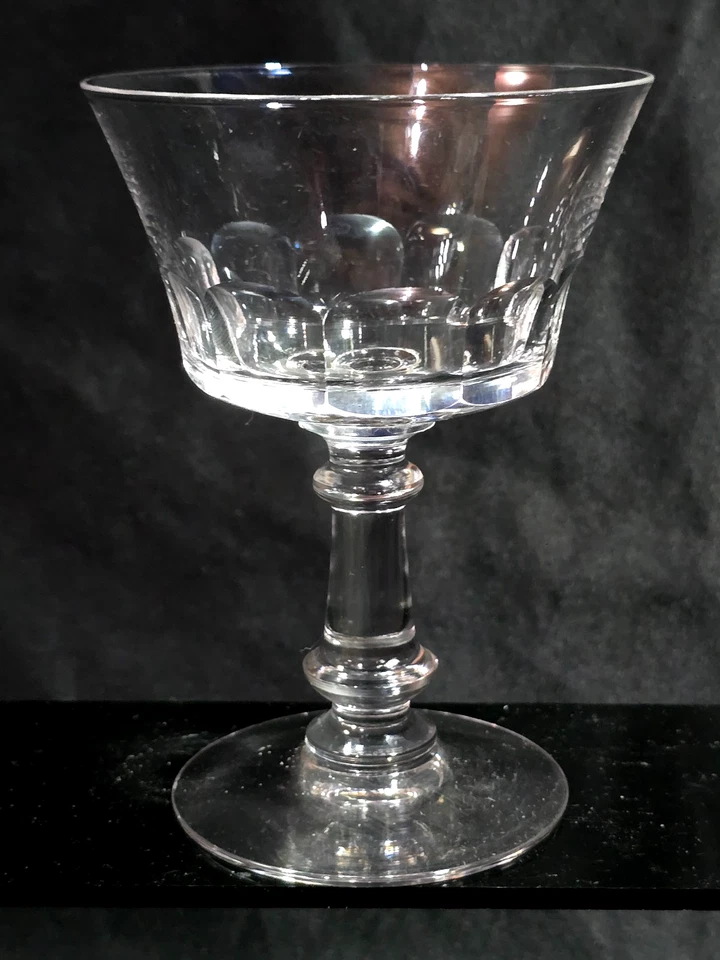 Vintage FOSTORIA Crystal Champagne Glass DOLLY MADISON Dessert Goblet - Set Of 4 - Image 3 of 4