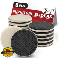 Furniture Sliders for Carpet 8 PCS 3.5