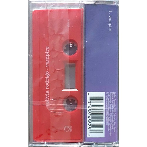 Olivia Rodrigo: Vampire - Blood Red Cassette Single - UK Exclusive Red Cassingle - Picture 5 of 5