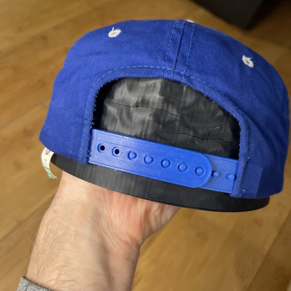 Vintage 90s YoungAn Middle Tennessee State Blue Raiders Retro Snapback Hat Cap - Image 4 of 4