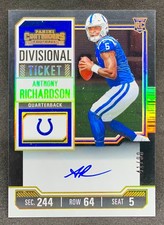 2023 Contenders ANTHONY RICHARDSON Divisional Ticket Rookie Foil Auto RC SP /99