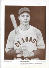 1930's Billy Herman (HOF) The Baseball Magazine Sepia Toned Premium