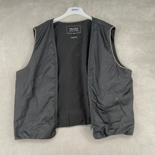 Wilsons Leather Pelle Studio Black Thinsulate Vest Liner Mens 2XL Broken Zip