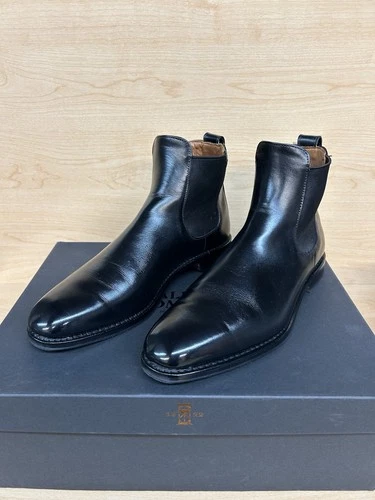 NWB Allen Edmonds Liverpool Chelsea Dress Boot Black Leather size 9 UK 10 US