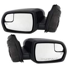 Mirrors For 2015 2016 2017 2018 Ford Edge LR Power Heated Turn Signal Blind Spot