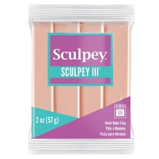 Polyform S302-093 Sculpey III Polymer Clay 2oz-Beige (5Pk)