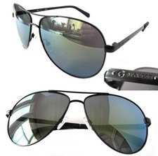 NWT GUESS Mens Sunglasses GG2109 Black/Green Guess Pouch 80