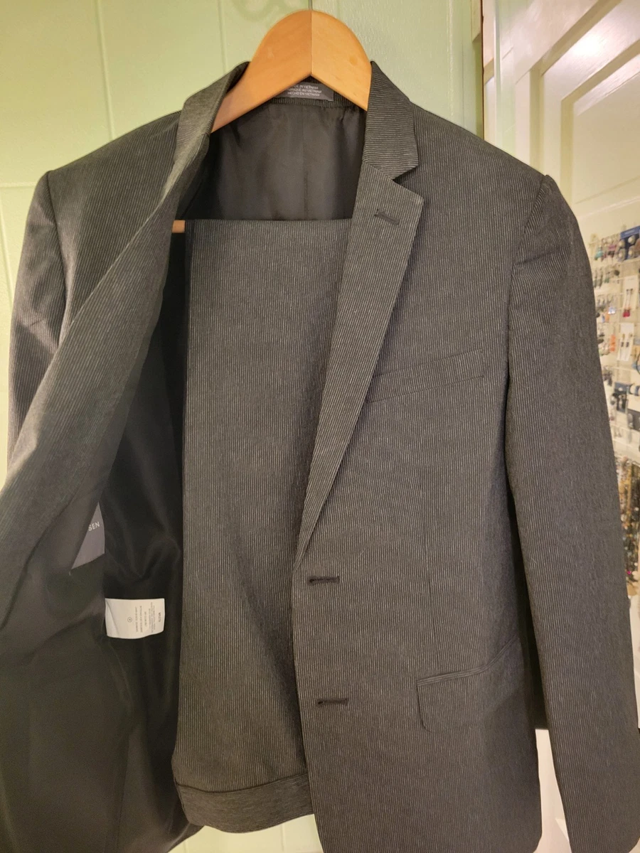 Costume Garçon Van Heusen - Rayures Noires, Tailles 8 Et 10, Neuf Avec étiquettes - Livraison Gratuite