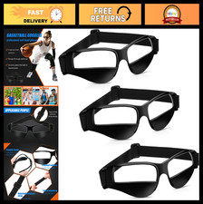 Adjustable Dribbling Goggles for Basketball Training - Sports Glasses, Black