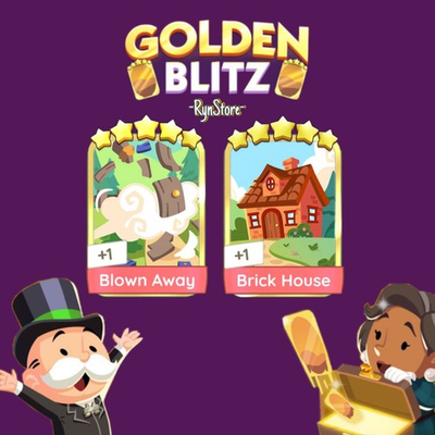 #ad GOLDEN BLITZ BLOWN AWAY amp; BRICK HOUSE GOLD CARD MONO POLY $11.98