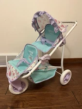  American Girl Bitty Baby Double Jogging Stroller Retired 