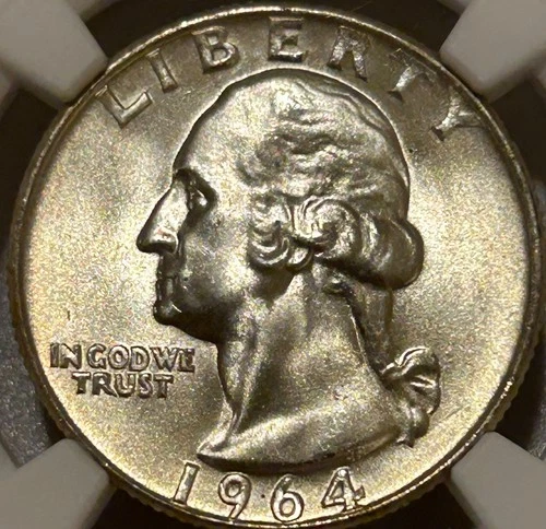 1964 D Washington Silver Quarter NGC MS66 Nice Blazer