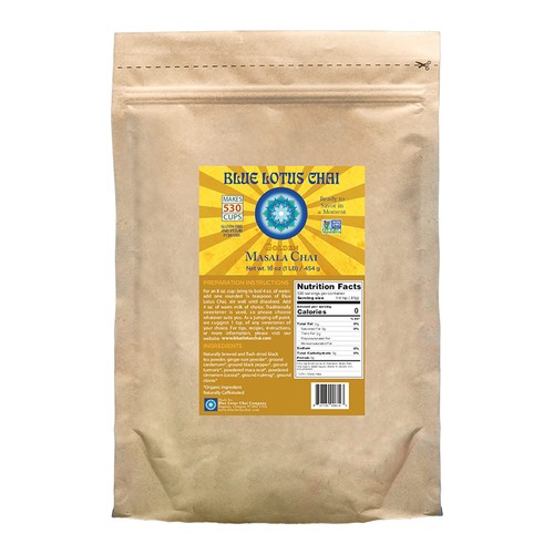- Golden Masala Chai - Makes 530 Cups - 1 Pound Bulk Bag Masala Spiced Chai P...