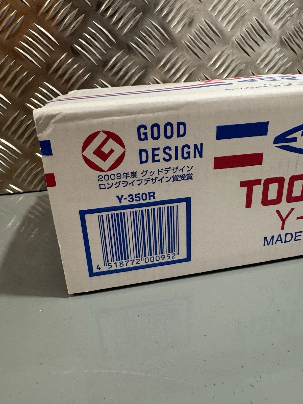 TOYO STEEL Y-350 Trunk Shaped Tool Box Blue Pressed Steel Brand New 10