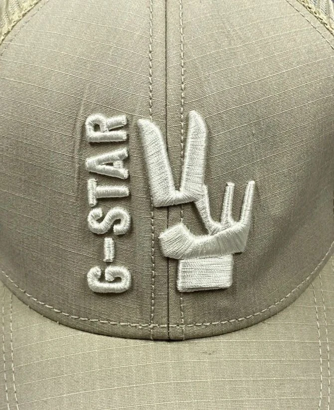 Gorra de colección cruda G-Star estilo militar ropa de calle para hombre sombrero con logotipo grande Foto 4 de 4