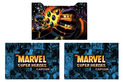 Marvel Super Heroes Arcade 1up Cabinet Riser Graphics Decals Stickers