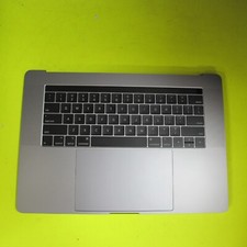 MacBook Pro 15" A1990 2018 2019 Top case Palm Rest Keyboard Trackpad Space Gray