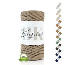 Macrame Cord 3mm x 109yds - Single Strand Macrame Cord for Wall Hanging Plant...