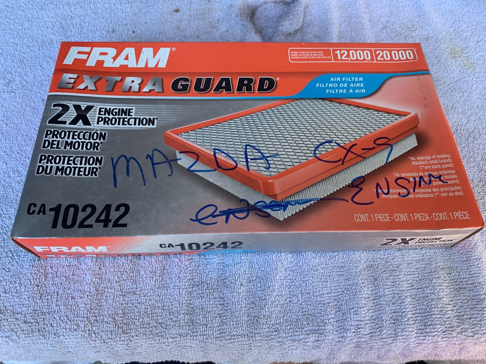 New Open Box FRAM CA10242 Engine Air Extra Guard Filter eBay