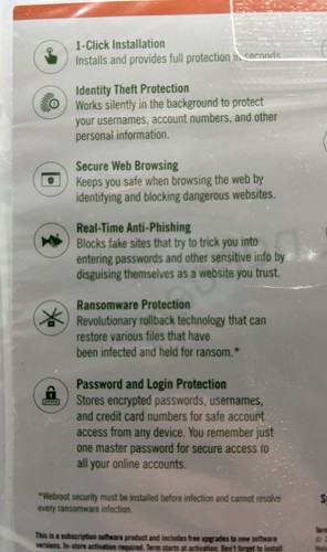 NEW Webroot Secure Anywhere Internet Security w Antivirus PC Mac Mobile 3 Device - Picture 5 of 5
