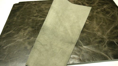 Leather 3 piece panels Top Quality Large 18"x 24" Smoke - Picture 3 of 8