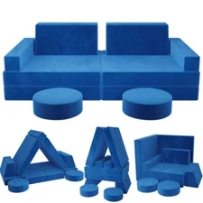 10Pcs Modular Kids Couch Kids Sofa for Playroom Sofa, Indoor Toddler Couch