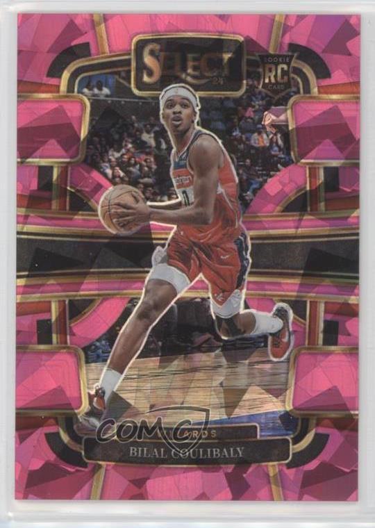 2023 Select Concourse Pink Cracked Ice Prizm 61/99 Bilal Coulibaly #97 Rookie RC