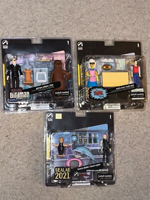 HARVEY BIRDMAN BRAK SHOW SEALAB 2021 Adult Swim Palisades Series 1 NEW Lot of 3!