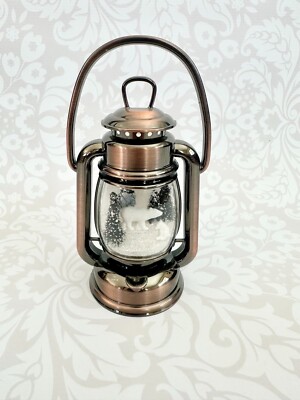 Bath & Body Works Lantern Snow Globe Polar Bears Nightlight Wallflowers Plug EUC
