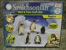 SMITHSONIAN PENGUIN MIX MOLD & PAINT CRAFT KITS CHILDREN 6+ BRAND NEW IN PLASTIC