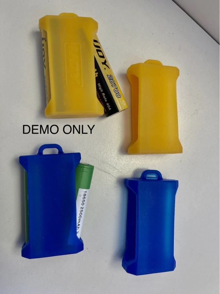 2  BATTERY BATTERY SILICON - RUBBER STORAGE CASE HOLDER BOX USA SHIP - Image 3 of 4