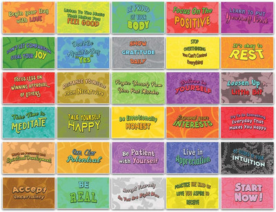 How to Love Yourself Cards (30-Pack) - Assorted Designs for Children - Classroom