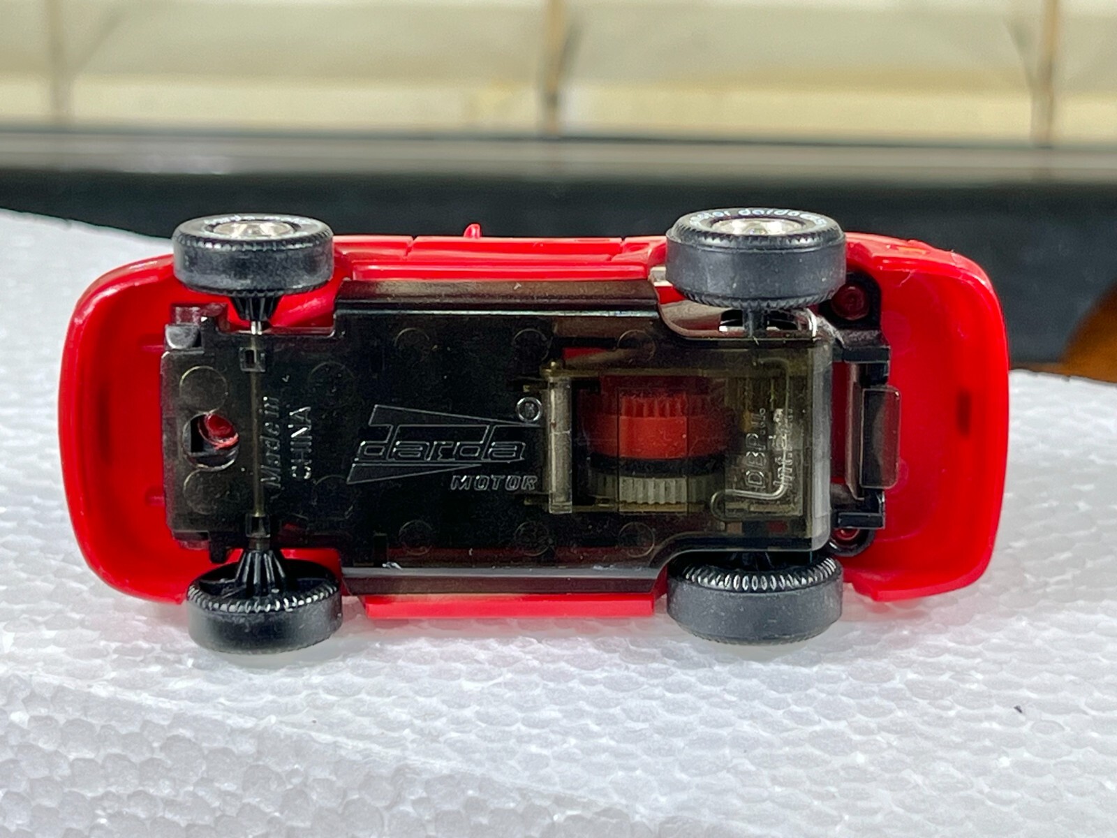 Vintage 90s 1/64 DARDA Pullback Car Ford Mustang Cobra SVT Red