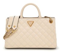 Guess Giully Girlfriend Shoulder Satchel Handtasche Schultertasche Almond Creme