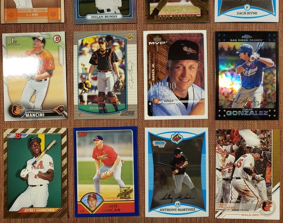 Orioles Baseball Cards Rutschman RC Machado Ripken Jones /50 Schoop AUTO RC's - Image 3 of 4