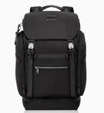 New TUMI ALPHA BRAVO Expedition Backpack Men Black Outlet Zip Nylon 232719