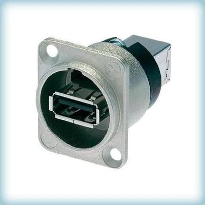 NAUSBW Presa USB NEUTRIK passante pannello, adattatore da tipo A a tipo B - dati