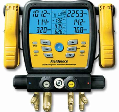 **EXTRA 5% OFF Fieldpiece SM480V 4-Port Wireless Manifold w/Micron Gauge - Picture 1 of 4