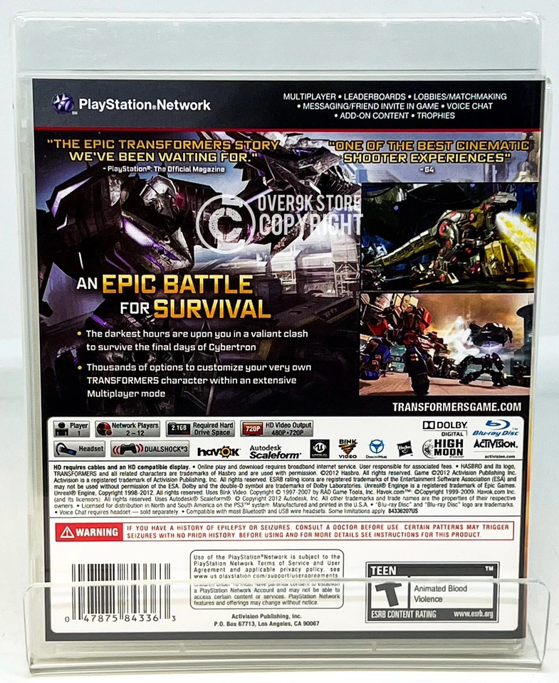 Transformers - Fall Of Cybertron - PS3 - Brand New | Factory Sealed - Image 2 of 4